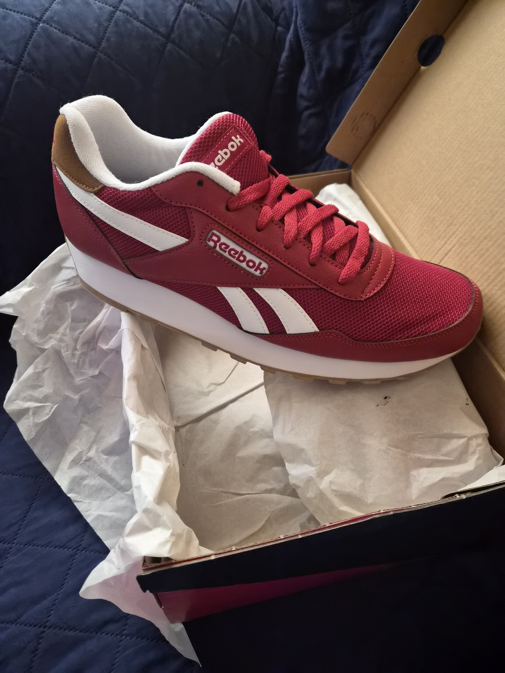 Reebok Red & White Retro Runner
